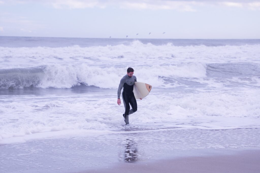 surfer wearing a wetsuit